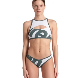 Bikini arena para mujer Logo Racer Back - Salvia Multi