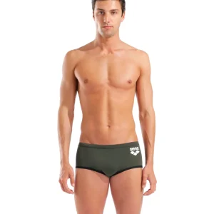 Bañador corto de tiro bajo para hombre arena One Big Logo - Salvia oscuro