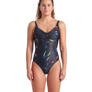 Bañador deportivo arena Performance para mujer Abyss U Back Multinegro
