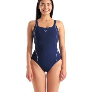 Bañador arena Shapewear Ludovica para mujer - Azul Marino/Azul Marino Multicolor