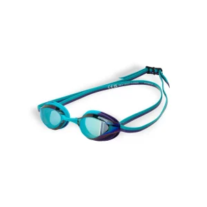 Gafas de competición para niños arena Python Mirror Junior - Esmeralda/Pavo Royal