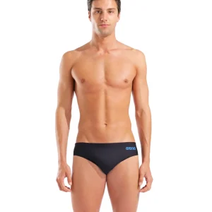 Bañador Slip Hombre arena Hyperflow - Negro/Azul