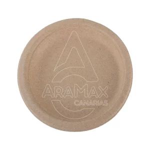 PLATOS DE PULPA DE TRIGO NATURAL 100% COMPOSTABLES