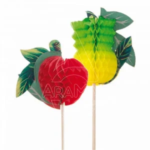 ADORNO HELADO FRUTAS 20CM. SURTIDOS MADERA 100 UNID.