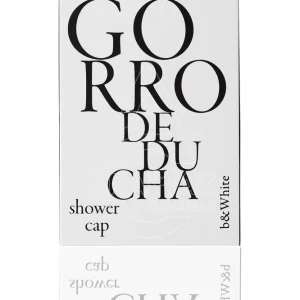 AMENITIE GORRO DE DUCHA ECOFRIENDLY  B&WHITE 
PSM eco, cartulina 100% reciclada