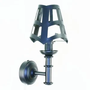 Aplique pared blanco pantalla de hierro AP100-PH06