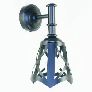 Aplique pared decoración original tulipa hierro aspa AP100-TLP09