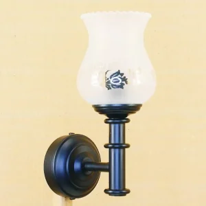 Aplique pared diseño retro tulipa cristal AP100-TLP14