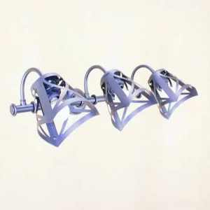 Aplique espejo decoración original tulipa hierro aspa AP23500-TLP09