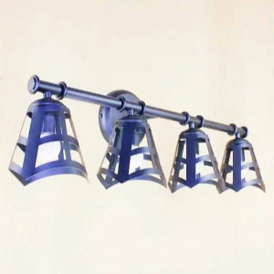 Aplique pared salón estilo art deco tulipa hierro cruz AP24000-TLP08