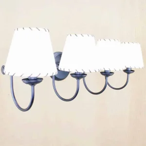 Lámparas apliques pared clásico pantalla marfil AP24300-PMF