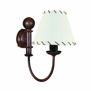 Apliques de pared forja pantalla marfil AP307-PMF