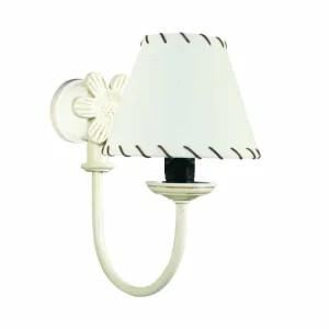 Apliques de pared blanco pantalla marfil AP308-PMF
