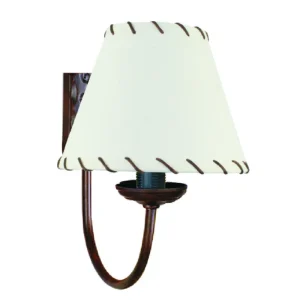 Apliques de pared hierro forjado pantalla marfil AP324-PMF