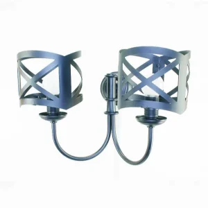 Apliques de pared interior originales pantalla de hierro AP400-PH04