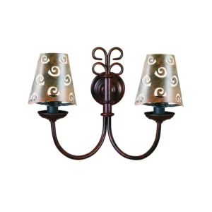 Aplique espejo baño vintage media pantalla AP405-PH01