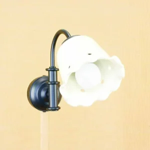 Apliques para espejos de baño vintage rústico tulipa cerámica AP500-TLPC1