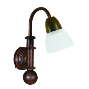 Apliques baño forja tulipa cristal AP507-TLP04