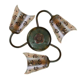 Plafon techo tres luces industrial tulipa AP7322-TLP03
