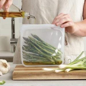 Bolsa de silicona reutilizable mediana