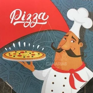CAJA DE PIZZA 300x300x30MM. MODELO TREVISO