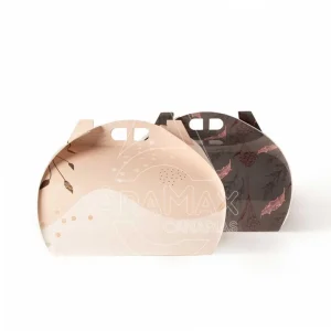 CAJAS PARA TARTAS MODELO «GREY FLOWER» CON AGARRADERA