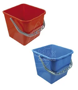 CUBOS DE 25 LITROS. «CUBETAS» AZULES Y ROJOS.