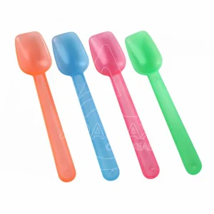 CUCHARILLA HELADO PP 9.8CM. REUTILIZABLE COLORES SURTIDAS