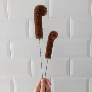 Cepillo de fibra de coco para botellas