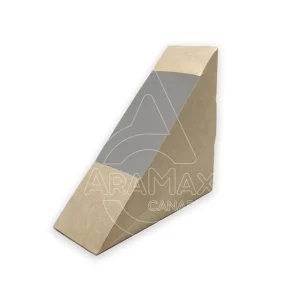 ENVASES PARA SÁNDWICH KRAFT CON VENTANA