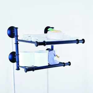 Estante doble rústico pequeño trasera lisa