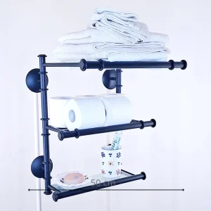 Estante doble y repisa rústico mediano trasera lisa