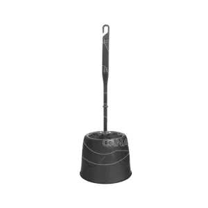 ESCOBILLERO WC. NEGRO (ESCOBILLA MANGO PLÁSTICO+SOPORTE)