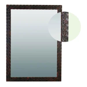 Espejo baño rectangular hierro forjado 52 cm ESP224