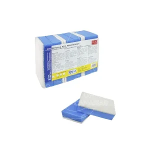 ESPONJA AZUL+FIBRA BLANCA NO RAYA 8X12CM.