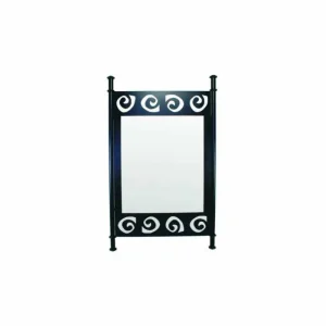 Espejos de baño pequeños negro 45 cm ESPT144