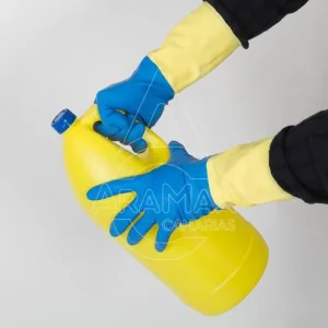 GUANTES DE NEOPRENO INDUSTRIAL BICOLOR FLOCADOS