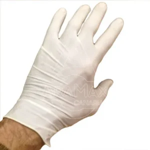 GUANTES DE LATEX NATURAL SIN POLVO T/S