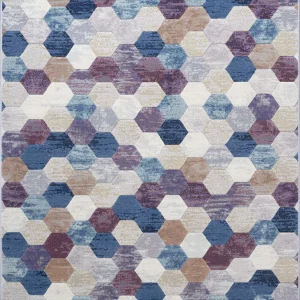 Alfombra Hex Blue