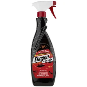 INSECTICIDA CUCARACHICIDA EBOGÓN LÍQUIDO SPRAY PULVERIZADORA 750ML.