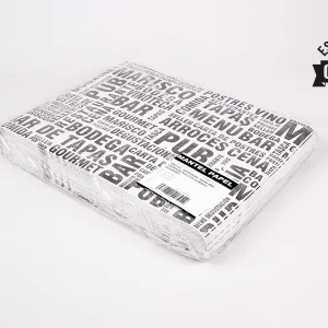 MANTELIN PAPEL 30×40 BLANCO DECO. GOURMET