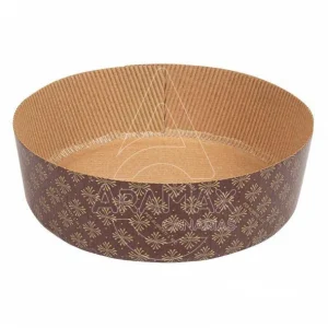 MOLDES COCCIÓN PANETTONE BAJOS 140 G/M2 Ø MARRÓN