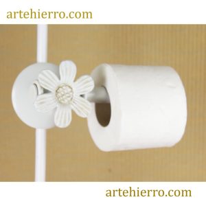 Portarrollos papel higiénico blanco PT08