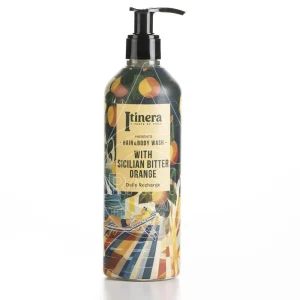 RECARGA GEL & CHAMPÚ NARANJA AMARGA SICILIANA 370ML «ITINERA»  95% ORIGEN NATURAL