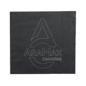 SERVILLETA 40×40 NEGRA CENEFA CELULOSA