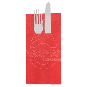 SERVILLETAS CANGURO ROJA P/P 40×40 TISSU