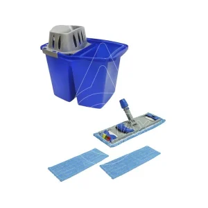 SET DURAWET 4: CUBO DOBLE+ESCURRIDOR+SOPORTE PRO+3 RECAMBIOS PRO