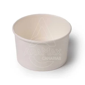 TARRINAS DE HELADO BLANCAS DE CARTÓN