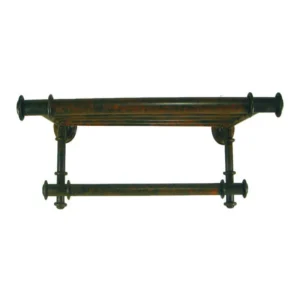 Toallero estante para baño rústico 40 cm TLLH4000