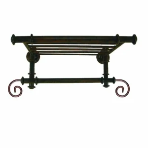 Estantería toallero baño retro 50 cm TLLH4002